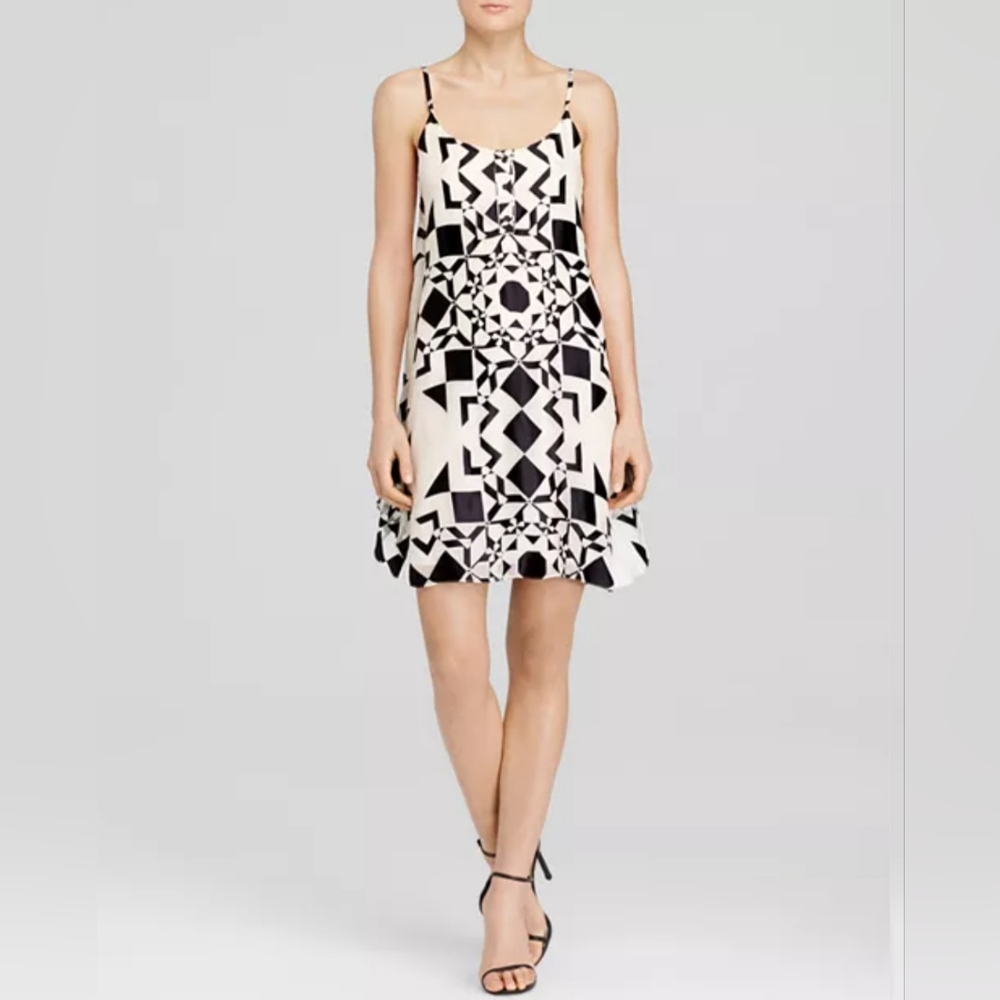 ALICE + OLIVIA Rhi Tiered Hem Tank Dress | SZ M